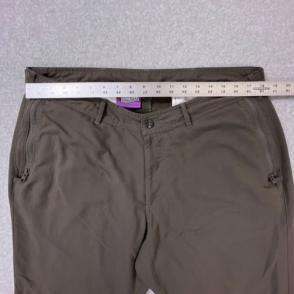 Clothing Arts P Cubed Pick Pocket Proof Nylon‎ Cargo Pants Mens Sz 36 x 30 Brown